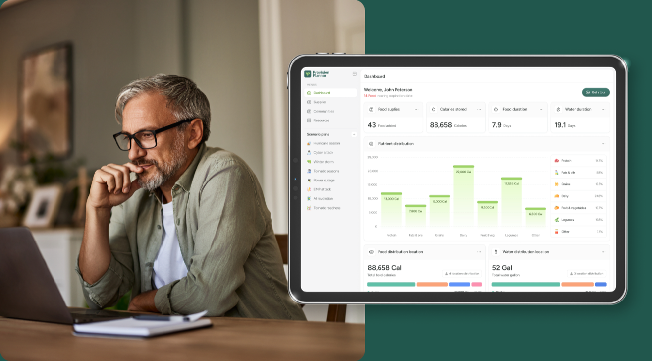 Provision Planner on a laptop and tablet